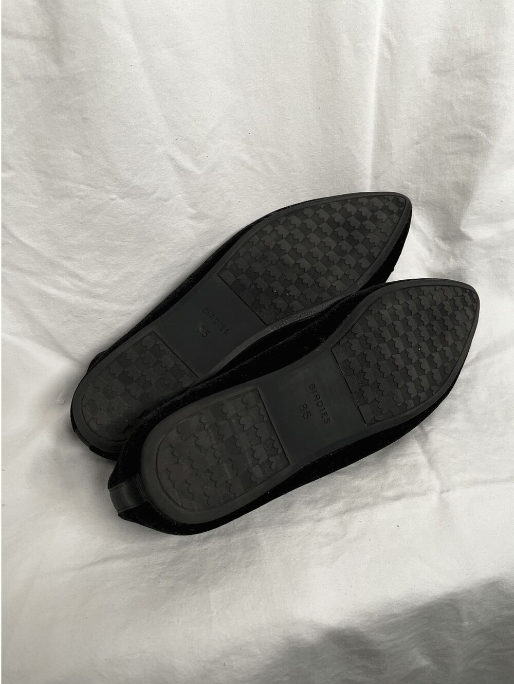The Hummingbird BIRDIES Velvet Black Flats ballet shoes SIZE US 8.5 - Picture 4 of 7
